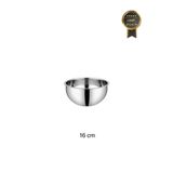 Arsel 304 Paslanmaz Çelik Sade Çırpma, Karıştırma Kabı – 18/10, Kapaksız 16 cm Küçük Kase Çok Amaçlı