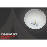 Arsel Starlux STU-101 Sıva Üstü Acil Aydınlatma Armatürü Kesintide 60 Dak. Yanan - Çok Renkli