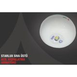 Arsel Starlux STU-103 Sıva Üstü Acil Aydınlatma Armatürü Kesintid Beyaz
