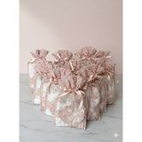 Arsem Tekstil 12'li Dantelli Keseli Söz Nişan Düğün Araba Havlusu Hediyelik Havlu El Havlusu Mutfak Havlu 30X50 cm - Beyaz - 50 x 35 cm