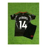 Arsenal 2024-25 Yeni Sezon Viktor Gyökeres Deplasman Çocuk Forması (Black)