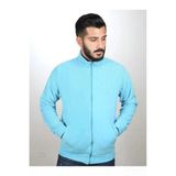Arseno Unisex Mavi Fermuarlı Dik Yaka Polar Mont - Mavi - Arsnoumttprolpar-Mavı