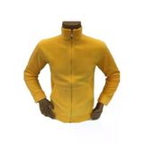 Arseno Unisex Sarı Fermuarlı Dik Yaka Polar Mont - Sarı - Arsnoumotpholaar-Sarı