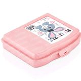 Arsimo Çift Bölmeli Beslenme Kutusu, Hijyenik, BPA İçermez (Pembe)