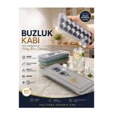 Arsimo Yeni Nesil Kolay Çıkarma Sistemli Kapaklı Buzluk Kabı - BPA Free Silikon/Esnek Tabanlı Hijyenik Buz Kalıbı