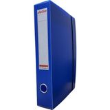 Arşiv Klasörü 22X6X32CM A4 500 Sayfa Için Oluklu Plastik Mavi Lastikli Sırt Etiketli Metal Parm - Çok Renkli
