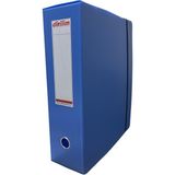 Arşiv Klasörü 29X10X40CM Oluklu Plastik Mavi Lastikli Sırt Etiketli Metal Parmak Halkalı Arşiv Kutusu 40X10X29CM (1) - Çok Renkli - Standart - Genel