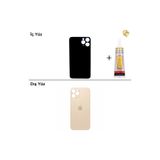 ARSKİNG iPhone 11 PRO Altın Arka Kapak Arka Cam Batarya Kapağı Lazer Kesim Kapak Pil Kapağı + B-7000 Yapıştırıcı