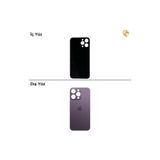 ARSKİNG iPhone 14 PRO MAX Mor Renk Arka Kapak Arka Cam Batarya Kapağı Lazer Kesim Kapak Pil Kapağı