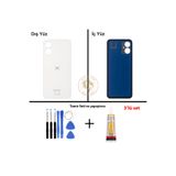 ARSKİNG Omix Vida Seti + Yapıştırıcı Omix X5 Beyaz Yapıştırıcı B-7000 Yapıştırıcı Vida Seti Arka Kapak Arka Cam Batarya Kapağı Lazer Kesim Kapak Pil Kapağı Back Cover
