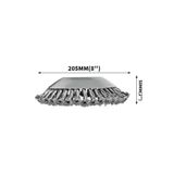 ARSLAN PROFESYONEL TOOLS Ital Tırpan Başlığı Kıyı Temizleme Çelik Telli Universal 20 cm