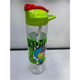 Arslan Ticaret Gıpta Kral Şakir Pipetli 630 cc Desenli Tritan Matara1 Paket 24 Adet