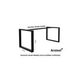 arsteel Premium metal salon yemek masa ayağı