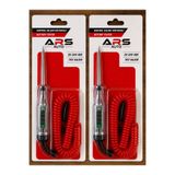 ARSVİSİON AUTO ACCESSORIES 12V 24V (+) (-) Oto Elektrik Kontrol Kalemi Voltmetreli Test Cihazı Spiral Kablolu Oto Test Kalemi
