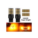 ARSVİSİON AUTO ACCESSORIES T20 144 Led Ampul Tek Duy Turuncu Led 2 Adet
