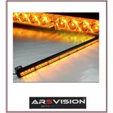 Arsvision Tepe Led Bar Çakarlı Off Road 12-24V 120Cm Sarı-Sarı Metal Gövde