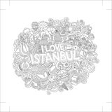 Art 40x40 cm Mandala I Love İstanbul Tuval