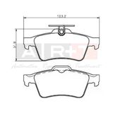 Art Arka Fren Balatası Renault Laguna-Iıı / Cıtroen C5-Iıı / Ford Cmax Focus Iı-Iıı Kuga Iı Tourneo Con Nect / Opel Vectra-C / Mazda 3-5 / V