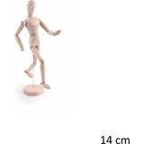 Art & Art Ahşap Model Mankeni İnsan Figürü 14 cm.