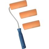 Art & Art Turuncu Kadife Rulo Fırça 10 cm 3 Yedekli