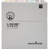 Art & Art Vincent Graph Master Brush Marker Set 24 Renk 24R - Çok Renkli