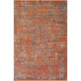 Art At005t Turuncu Halı Modern Desen Triko Akrilik Viskon Boyama Yüksek Sıklık Ipek Serisi 200 X 290 Truncu
