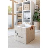 Art Bee Jüt Dolap İçi Organizer Takı, Makyaj, Banyo, Ofis Düzenleyici Saklama Kutusu 25x25x25 cm
