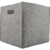 Art Bee Küp Bebek Çocuk Odası Organizer Oyuncak Sepeti Gri 30x30x30 cm Keçe Malzeme ile Estetik Tasarım