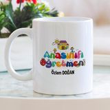 Art By Aslı Anasınıfı Öğretmeni Isme Özel Kupa Bardak