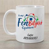 Art By Aslı Fen Bilgisi Öğretmeni Isme Özel Kupa Bardak