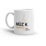 Art By Aslı Müzik Öğretmeni Isme Özel Kupa Bardak