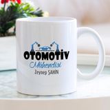 Art By Aslı Otomotiv Mühendisi Isme Özel Meslek Kupa Bardak