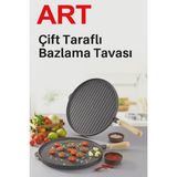 Art Çift Taraflı Bazlama Tavası 36 cm