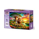 Art Çocuk Aslan Ailesi 200 Parça Puzzle