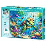 Art Çocuk Sevimli Deniz Kaplumbağası 25 Parça Puzzle