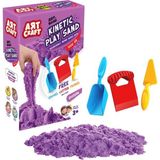Art Craft Mor 1000 gr Kürek Mala Aksesuarlı Set Kinetik Oyun Kumu