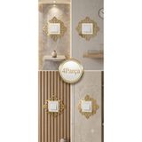 art for you 4 Parça Set Dekoratif Pleksi Priz Anahtar Çerçevesi Priz Kenarı Süsü