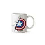 Art Hediye 02 Captain America Marvel İki Tarafı Baskılı Kupa Bardak