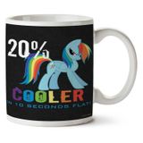 Art Hediye 20 Cooler In 10 Seconds Flat Unicorn Iki Tarafı Baskılı Kupa Bardak