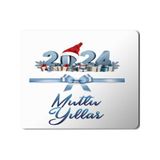 Art Hediye 2024 Mutlu Yıllar Yılbaşı Şapkası 23x19 cm Mouse Pad