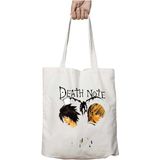 Art Hediye Anime Death Note Face To Face Iki Taraf Kalıcı Yıkanabilir Okul Plaj Omuz Bez Çanta