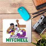 Art Hediye Basketbol Donovan Mitchell Tee Baskılı 23x19 cm Mouse Pad