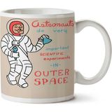 Art Hediye Bilimsel Astronot Iki Tarafı Baskılı Kupa Bardak