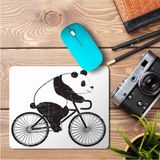Art Hediye Bisiklet Süren Panda Baskılı 23x19 cm Mouse Pad