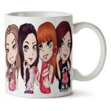 Art Hediye Blackpink Black Pink Dörtlü Karakterler İki Tarafı Baskılı Kupa Bardak