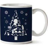 Art Hediye Breaking Bad Christmas Tree Silhouette White Iki Tarafı Baskılı Kupa Bardak