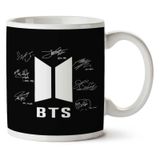 Art Hediye Bts Imzalar Bangtan Boys Signature Autograph Iki Tarafı Baskılı Kupa Bardak