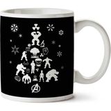 Art Hediye Christmas Tree Hulk Thor Iki Tarafı Baskılı Kupa Bardak