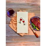 Art Hediye Çift Katlı 33X33 Garson Katlama Konuşan Sunum Peçete Içki Şarap Restorant Evlilik Yıldönümü Parti