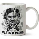 Art Hediye Escobar Plato O Plamo Baskılı Seramik Kupa Bardak